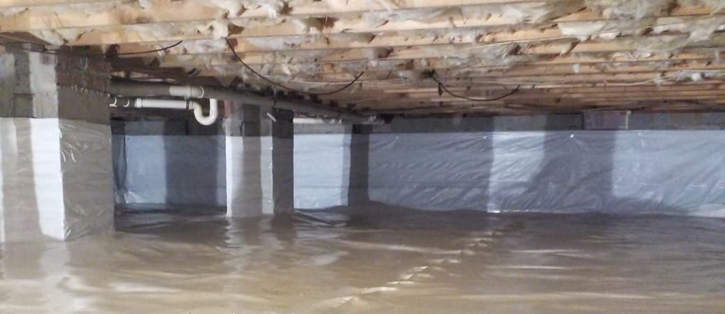 crawl space encapsulation project
